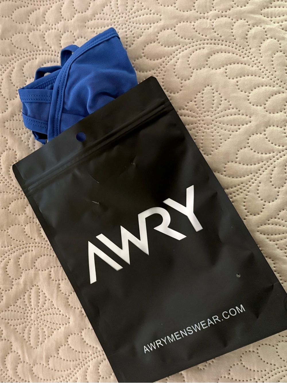 AWRY Royal Blue Men's mesh g string - Picture 3 of 3